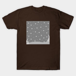 Snow Field Pattern T-Shirt